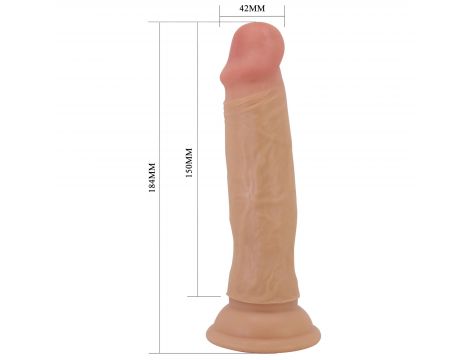 Dildo realistyczne Pretty Love Quentin TPR 18 cm z przyssawką - 8
