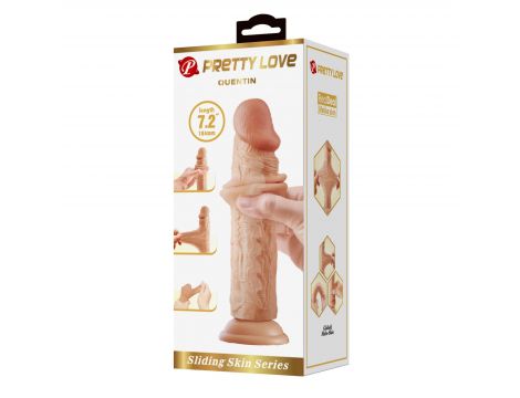 Dildo realistyczne Pretty Love Quentin TPR 18 cm z przyssawką - 7