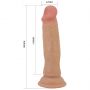 Dildo realistyczne Pretty Love Quentin TPR 18 cm z przyssawką - 9