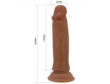 Dildo realistyczne z przesuwającą się skórą Pretty Love Quentin 18 cm - 6