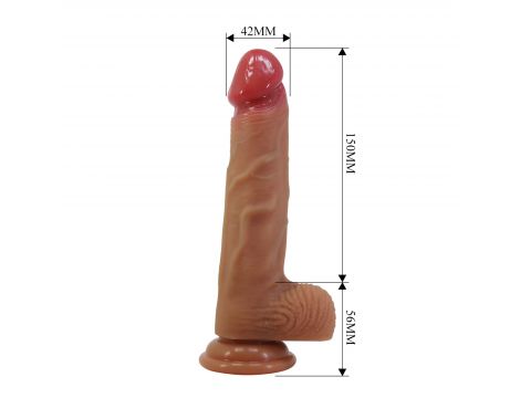 Dildo realistyczne Pretty Love Lisle super miękkie silikonowe 21 cm - 7