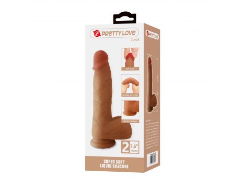 Dildo realistyczne Pretty Love Dwell super miękkie silikonowe 19 cm - 7