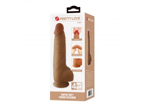 Dildo realistyczne super miękkie silikonowe Pretty Love Najm 23 cm - 7
