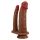 Podwójne dildo realistyczne Pretty Love Goran TPE wodoodporne cieliste