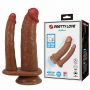 Podwójne dildo wibrujące Pretty Love Hulbert cieliste 18 cm - 3