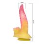 Dildo silikonowe żłobione Power Monsters Flamebeast 22,5 cm - 6