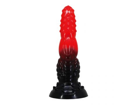 Dildo silikonowe pofalowane Power Monsters Fire Dragon 24.5 cm - 4