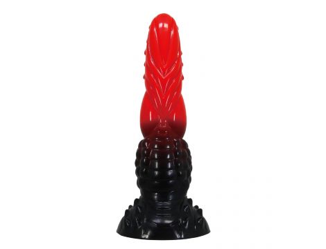 Dildo silikonowe pofalowane Power Monsters Fire Dragon 24.5 cm