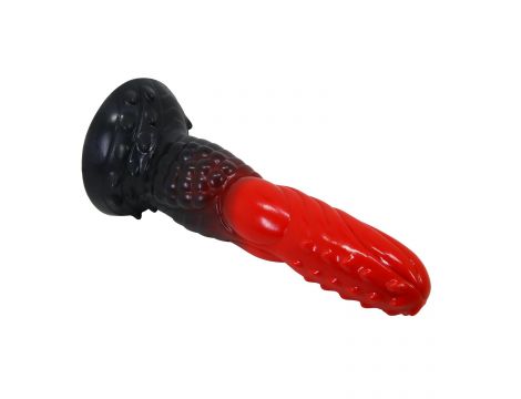 Dildo silikonowe pofalowane Power Monsters Fire Dragon 24.5 cm - 5