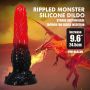 Dildo silikonowe pofalowane Power Monsters Fire Dragon 24.5 cm - 4