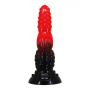 Dildo silikonowe pofalowane Power Monsters Fire Dragon 24.5 cm - 5