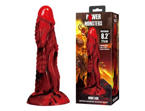 Dildo silikonowe falowane Minotaur Power Monsters 21 cm