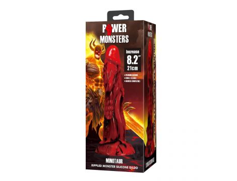 Dildo silikonowe falowane Minotaur Power Monsters 21 cm - 6