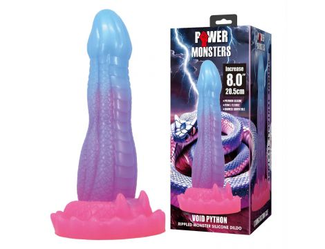 Dildo silikonowe faliste Power Monsters Void Python 20.5 cm