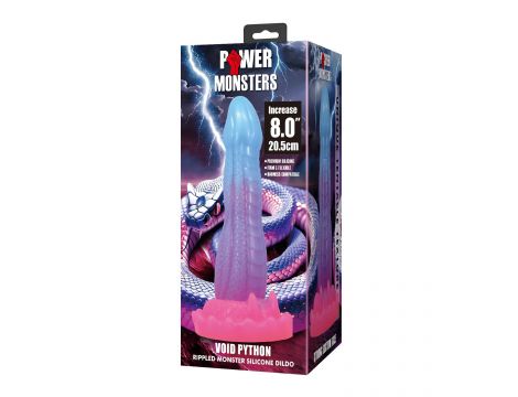 Dildo silikonowe faliste Power Monsters Void Python 20.5 cm - 7