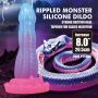 Dildo silikonowe faliste Power Monsters Void Python 20.5 cm - 4