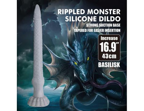 Dildo silikonowe pofalowane Basilisk Power Monsters 43 cm - 3