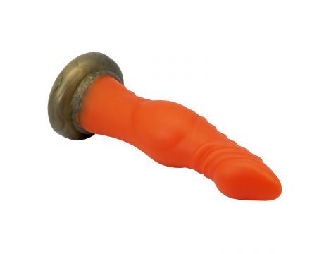 Dildo silikonowe żłobione Power Monsters 18,5 cm z przyssawką - 5