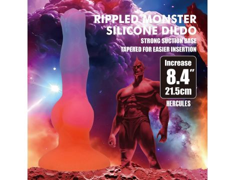Dildo silikonowe faliste Power Monsters Hercules 21.5 cm - 4