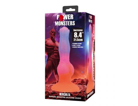 Dildo silikonowe faliste Power Monsters Hercules 21.5 cm - 6
