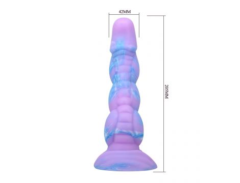 Dildo silikonowe pofalowane Power Monsters Alien 20.5 cm - 7