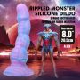 Dildo silikonowe pofalowane Power Monsters Alien 20.5 cm - 4