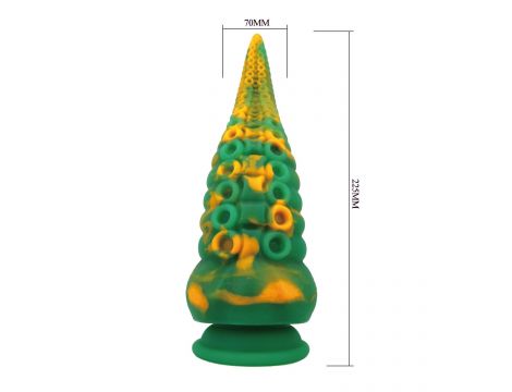 Dildo silikonowe Abyssal Colossus Power Monsters żłobione 22,5 cm - 8