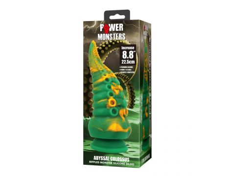 Dildo silikonowe Abyssal Colossus Power Monsters żłobione 22,5 cm - 7