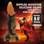 Dildo silikonowe faliste monster Tyrannosaurus Power 20.5 cm - 5