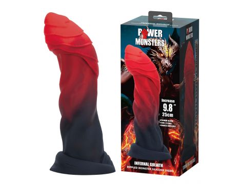 Dildo silikonowe Power Monsters Infernal Goliath 25 cm - 3