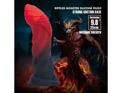 Dildo silikonowe Power Monsters Infernal Goliath 25 cm - 4