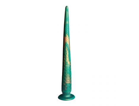 Dildo silikonowe Power Monsters Verdant Titan szmaragdowe 47 cm - 3