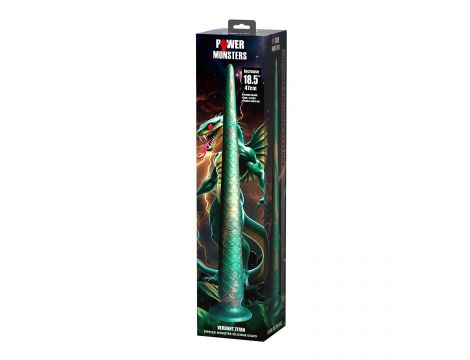 Dildo silikonowe Power Monsters Verdant Titan szmaragdowe 47 cm - 8