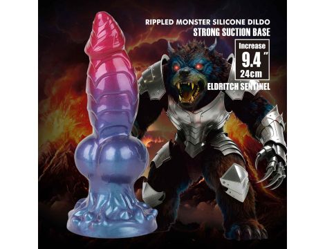 Power Monsters Eldritch Sentinel – 24 cm Rippled Monster Silicone Dildo - 3