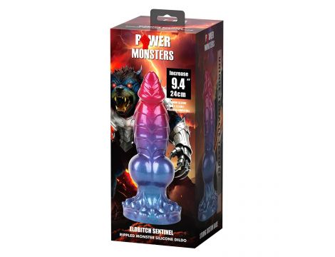 Power Monsters Eldritch Sentinel – 24 cm Rippled Monster Silicone Dildo - 6