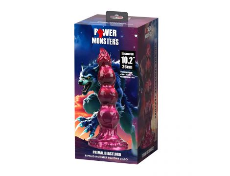 Power Monsters Primal Beastlord – 26 cm Rippled Monster Silicone Dildo - 7