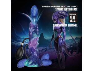 DuskWalker Sentinel – 23 cm Karbowany Potworny Silikonowy Dildo