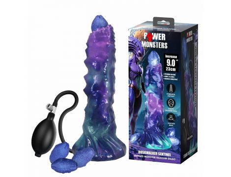 DuskWalker Sentinel – 23 cm Karbowany Potworny Silikonowy Dildo - 3