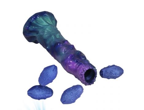 DuskWalker Sentinel – 23 cm Karbowany Potworny Silikonowy Dildo - 9