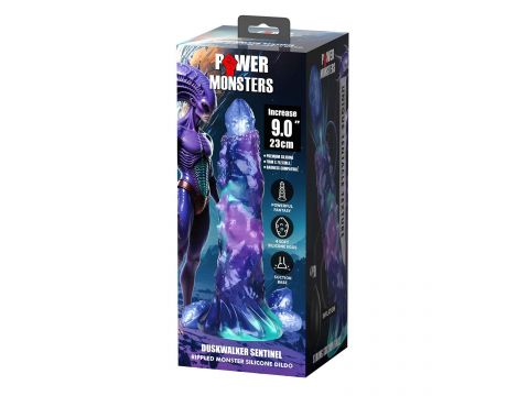 DuskWalker Sentinel – 23 cm Karbowany Potworny Silikonowy Dildo - 8