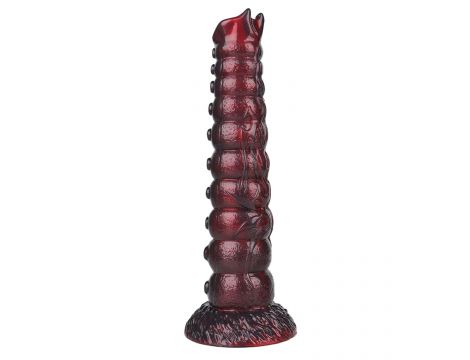 Dildo silikonowe pofalowane Power Monsters Voidclaw Brute 29 cm fioletowe - 4