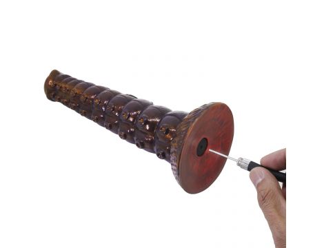 Dildo silikonowe pofalowane Power Monsters Voidclaw Brute 29 cm fioletowe - 7