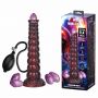 Dildo silikonowe pofalowane Power Monsters Voidclaw Brute 29 cm fioletowe - 4