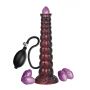 Dildo silikonowe pofalowane Power Monsters Voidclaw Brute 29 cm fioletowe - 3