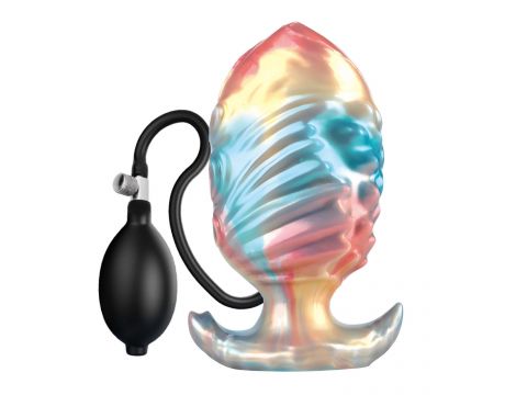 Korek analny silikonowy pompowany Power Ebon Leviathan 18 cm - 5