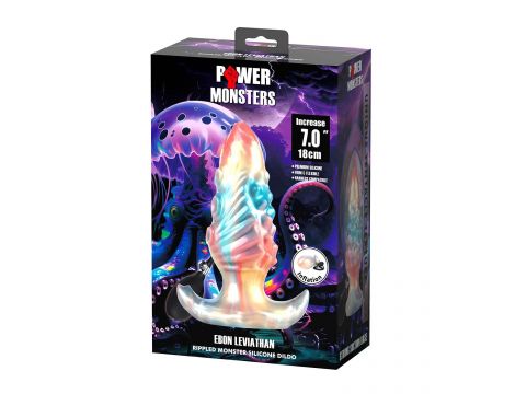 Korek analny silikonowy pompowany Power Ebon Leviathan 18 cm - 9