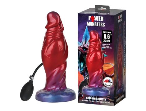 Dildo silikonowe nadmuchiwane monster Shadow Behemoth 22 cm Power