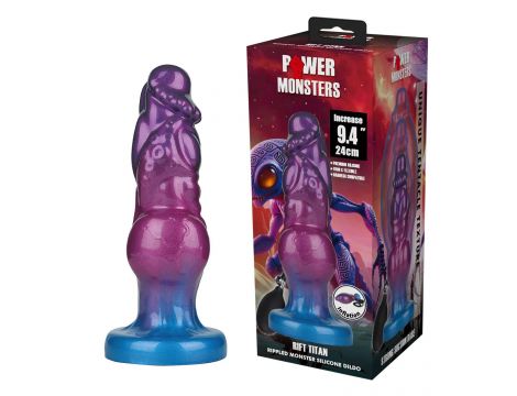 Dildo silikonowe dmuchane monster Power Monsters Rift Titan 24 cm - 4