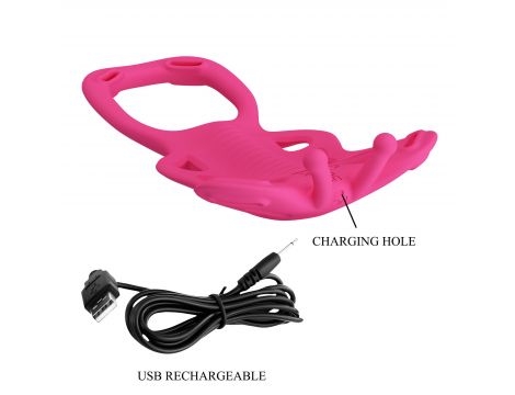 Stymulator łechtaczki Pretty Love Aethon silikonowy z aplikacją USB 15,5 cm - 8