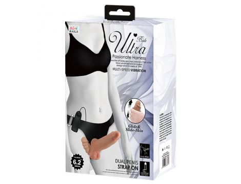 BAILE- Ultra Passionate Harness Dual Penis 6,2'' - 7